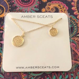 Amber Sceats Double Coin Necklace